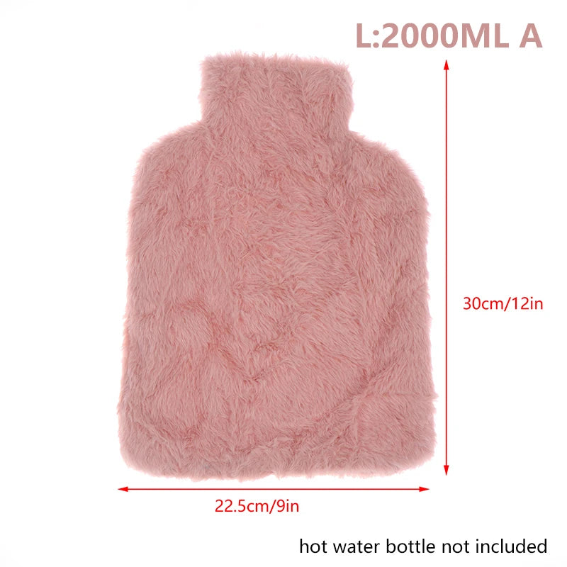 1000/2000ml Large-Capacity Hot Water Bag Removable Hot Water Bag Can Be Reused Women'S Belly Warmer, Hand Warmer Hot Water Bag