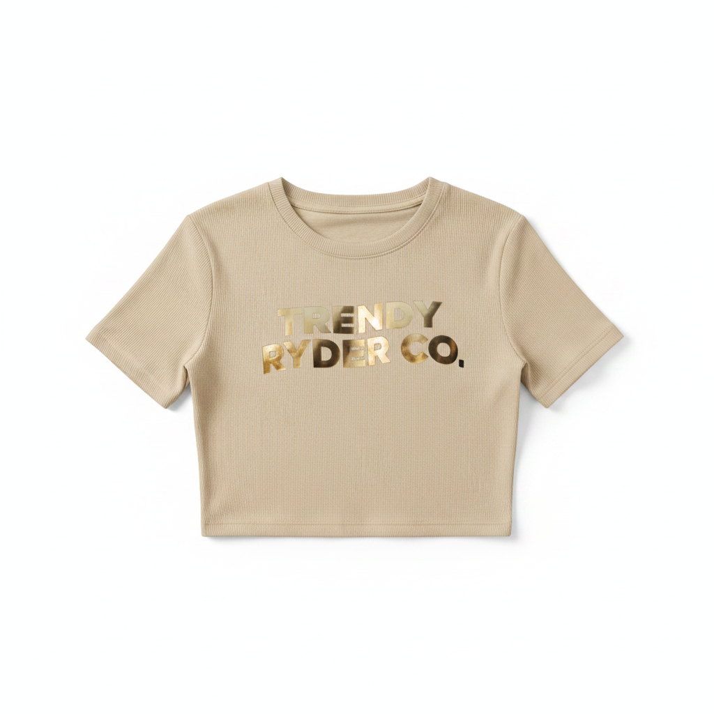 Beige Crop Top