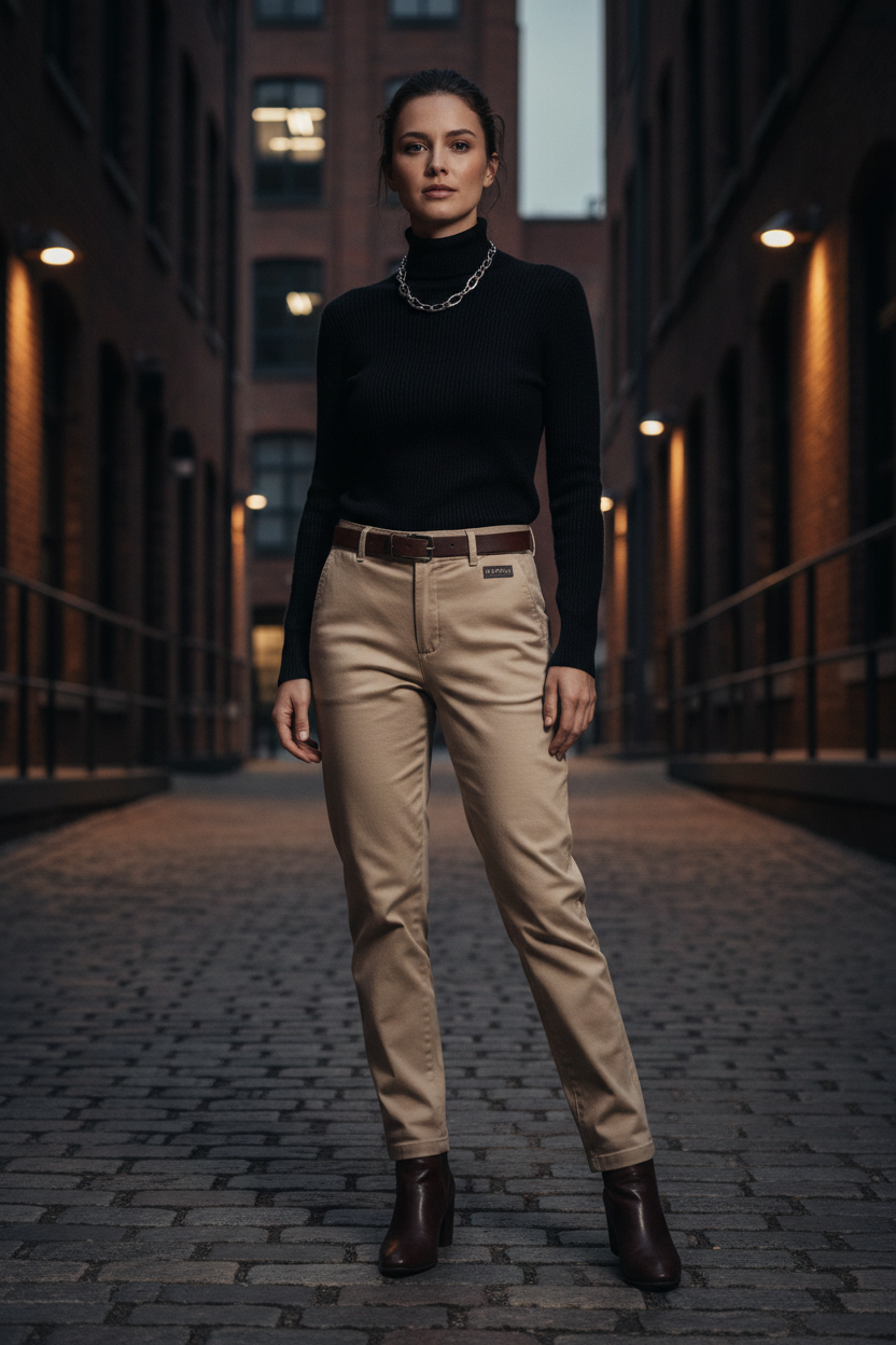 Women's Chinos – Beige