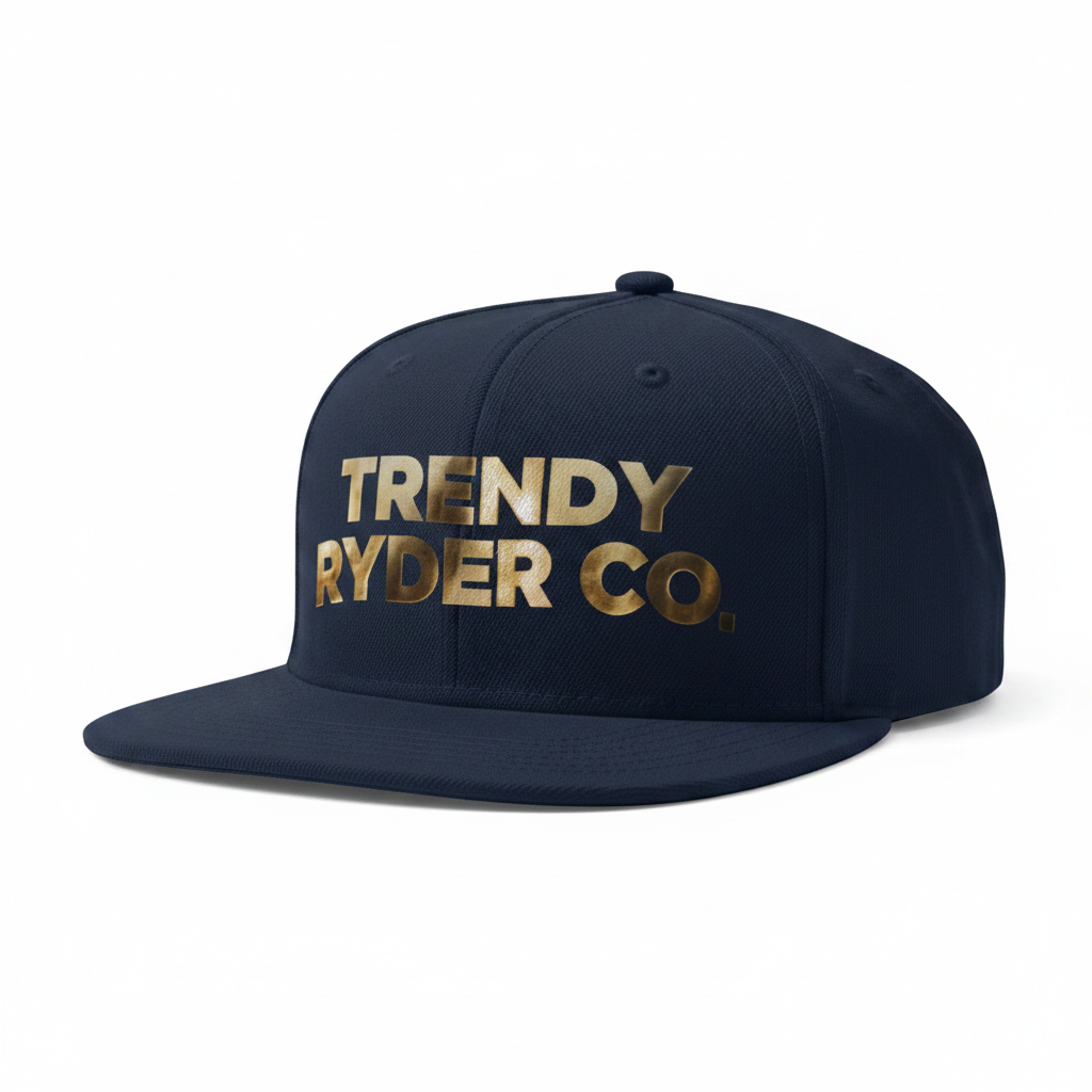 Kids' Snapback Cap in Navy — Trendy Ryder Co