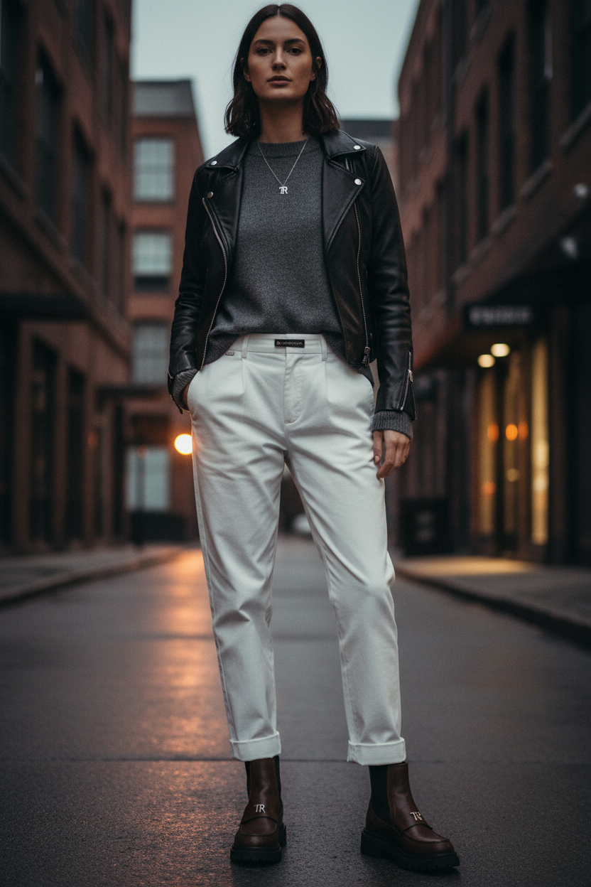 Women's Chinos – White
