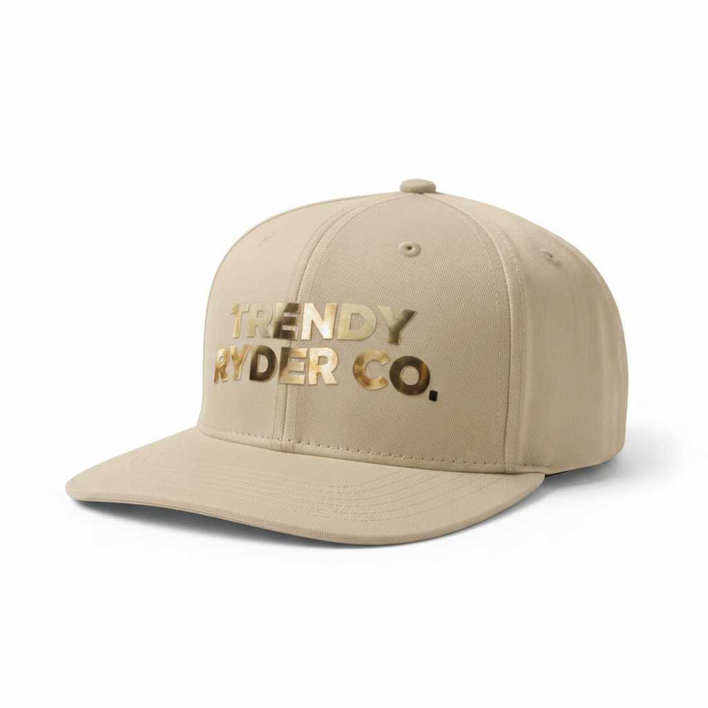 Kids' Snapback Cap in Beige — Trendy Ryder Co