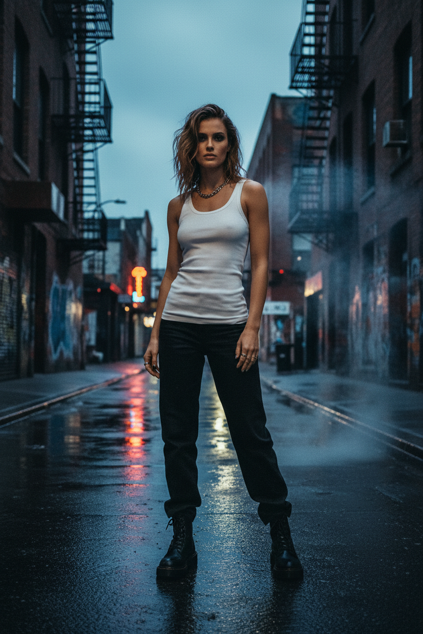 White Women's Tank Top