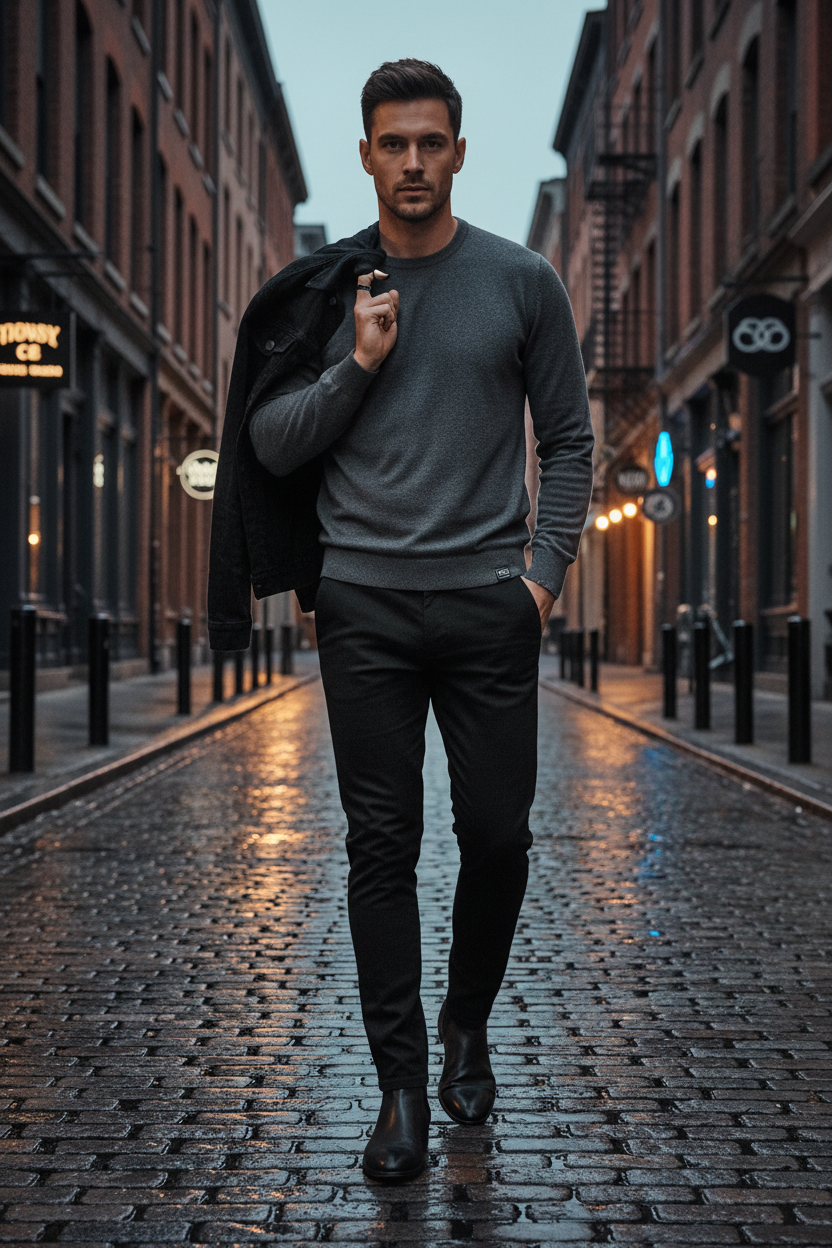 Men's Chinos – Black