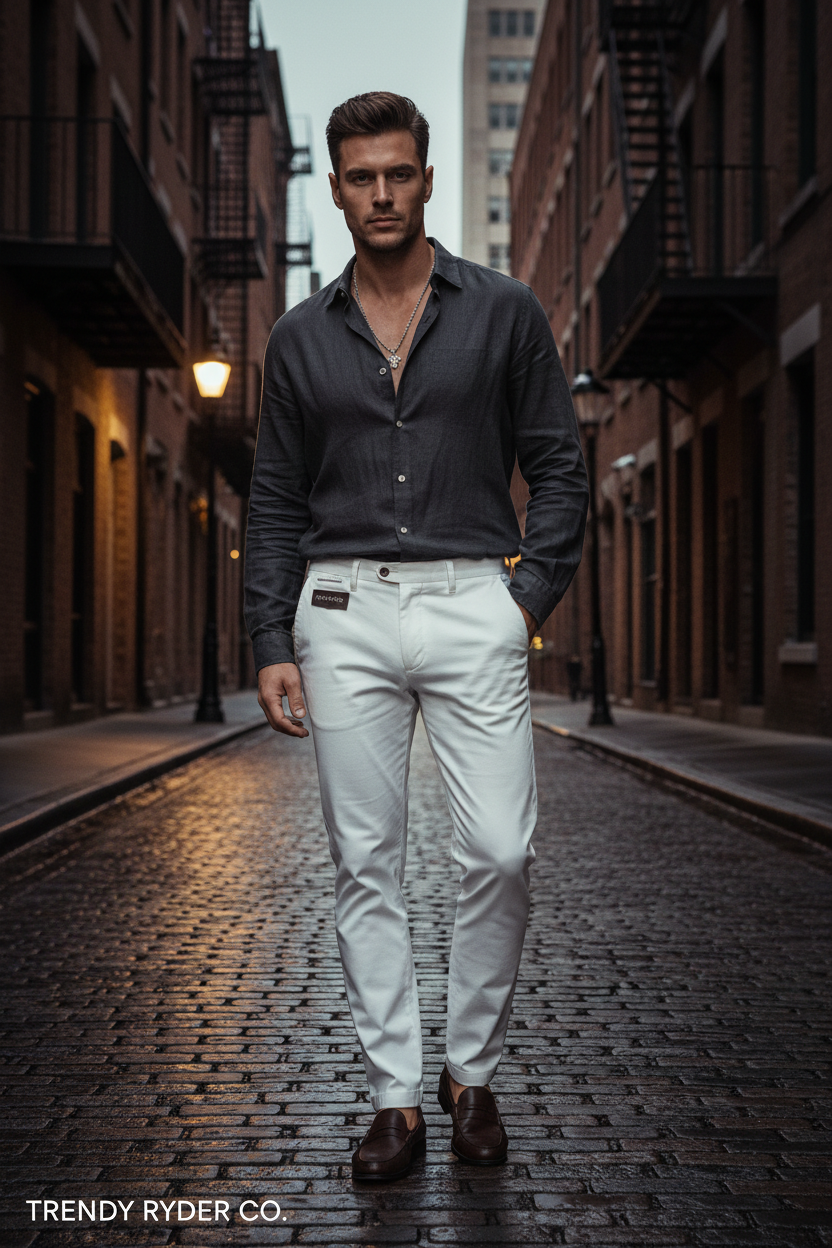 Men's Chinos – White