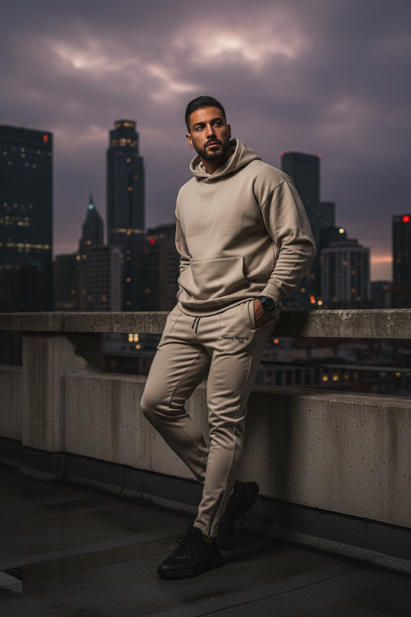 Men's Track Pants – Beige
