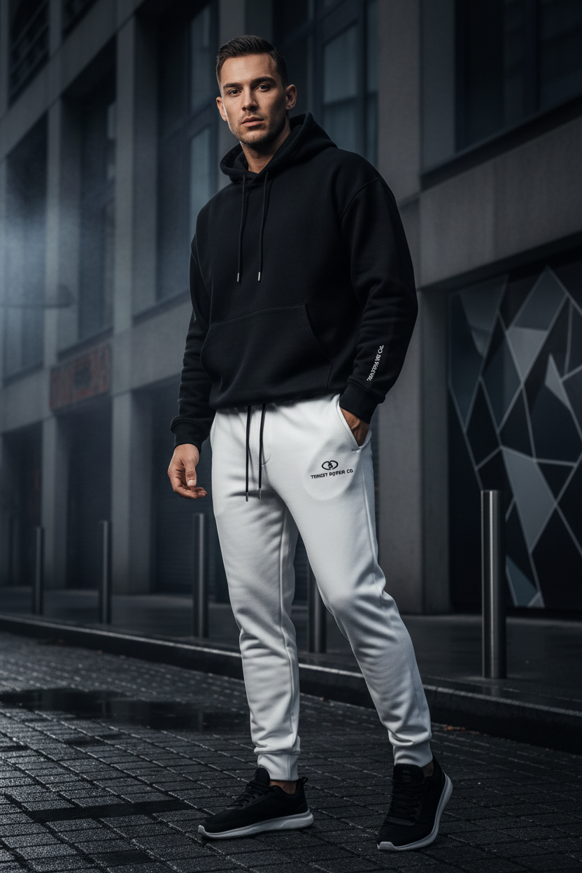 Men's Track Pants – White